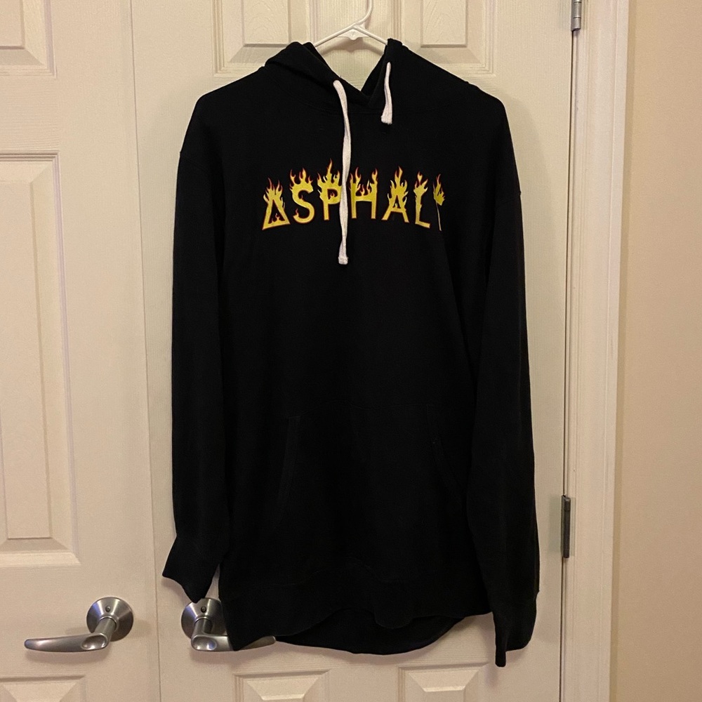 Asphalt Yacht Club Flame logo Hoodie, Men’s XL